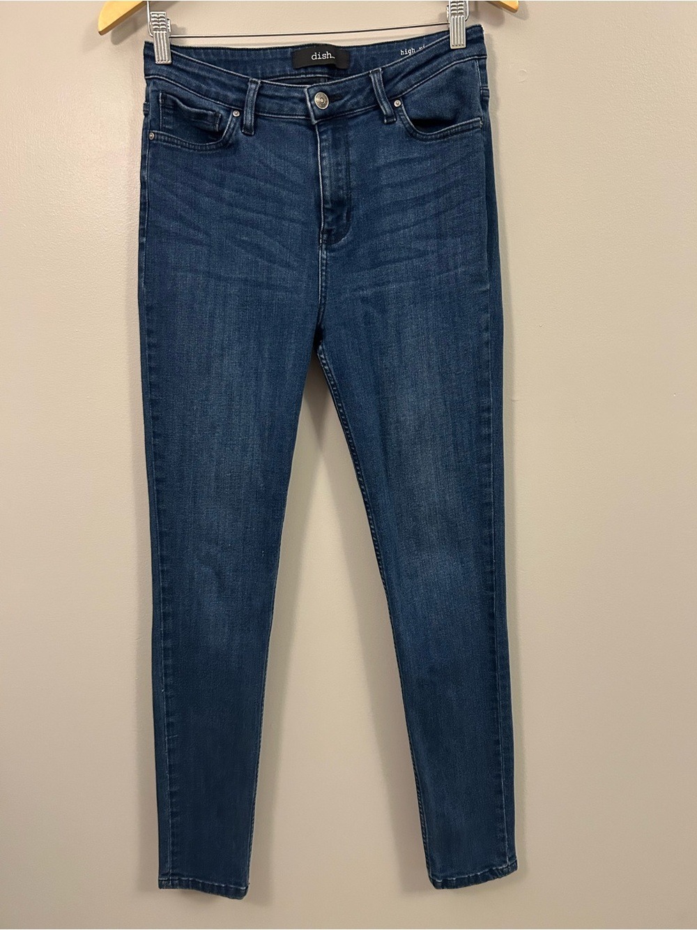 Dish High-Rise Dark Blue Skinny Jeans for Women Size 29 x 31